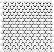 Керамическая мозаика StarMosaic Penny Round White Matt NK41000 30,9x31,5 см