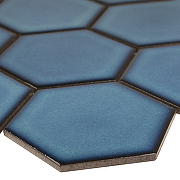 Керамическая мозаика StarMosaic Hexagon big Deep Blue Glossy JJFQ80048 25,6x29,5 см-5