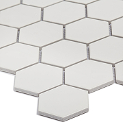 Керамическая мозаика StarMosaic Hexagon small White Matt MT31000/LJ5108/IDL1005 26,5x27,8 см-6