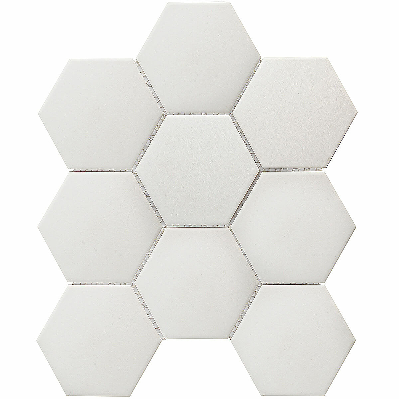 Керамическая мозаика StarMosaic Non-Slip Hexagon Big White Antislip JFQ51011 25,6x29,5 см мозаика керамическая для фартука чип 48x48 homework matt beige starmosaic 306х306 6 упаковка 20 листов 1 87 кв м