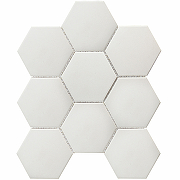 Керамическая мозаика StarMosaic Non-Slip Hexagon Big White Antislip JFQ51011 25,6x29,5 см