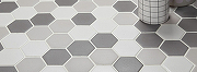 Керамическая мозаика StarMosaic Non-Slip Hexagon Small Grey Mix Antislip. JMT55221 28,2x32,5 см-1