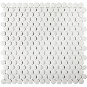 Керамическая мозаика StarMosaic Non-Slip Hexagon Penny Round White Antislip JNK81011 30,9x31,5 см