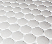 Керамическая мозаика StarMosaic Non-Slip Hexagon Penny Round White Antislip JNK81011 30,9x31,5 см-1