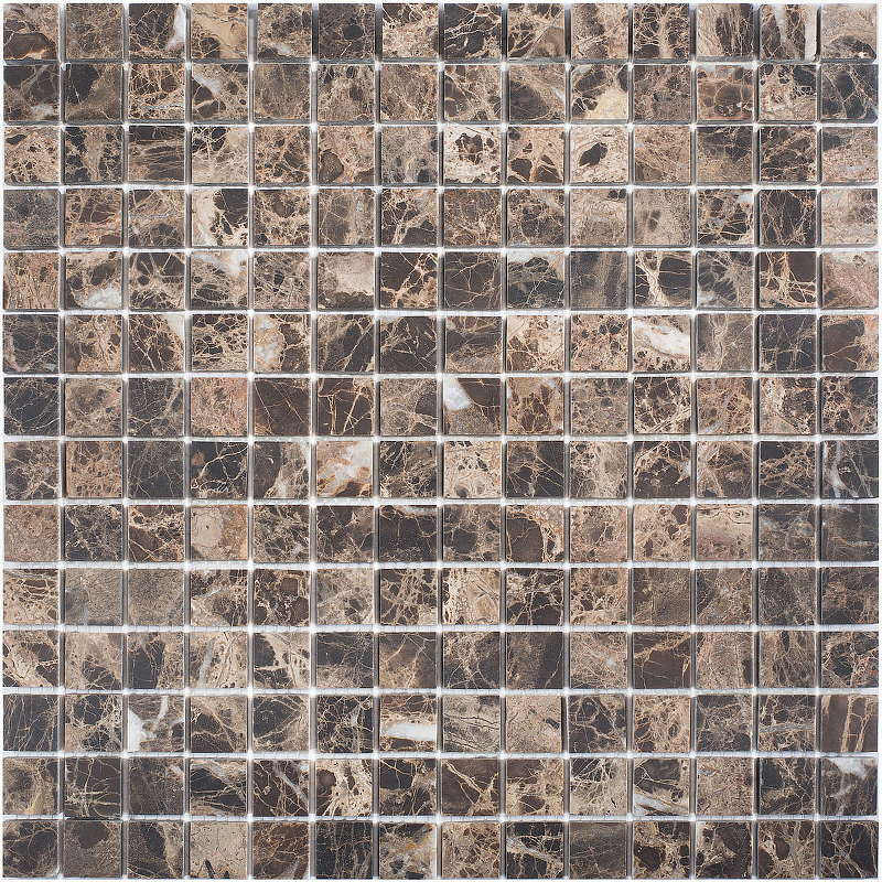 Керамическая мозаика StarMosaic Wild Stone Dark Emperador Matt JMST070 30,5x30,5 см мозаика starmosaic white matt белая керамическая 31х31 см матовая