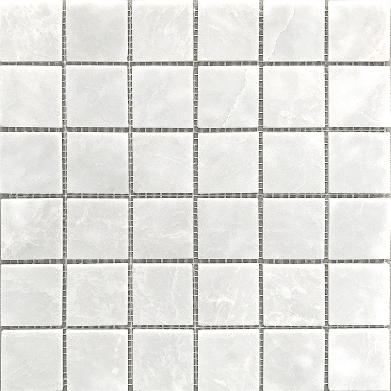 Керамическая мозаика StarMosaic Wild Stone White Polished JMST058 30,5x30,5 см