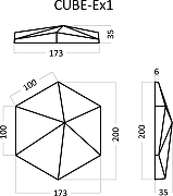 Гипсовая 3д панель Artpole Elementary Cube-Ex1 E-0013 173x200 мм-4