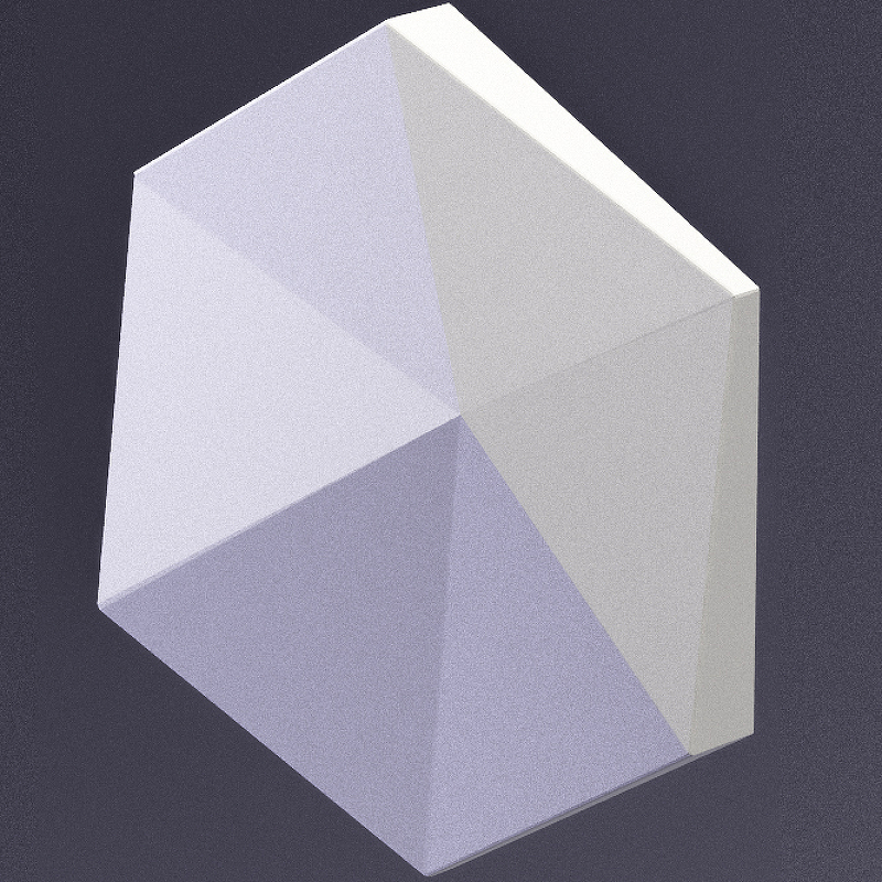 Гипсовая 3д панель Artpole Elementary Cube-Ex2 E-0014 173x200 мм