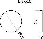 Гипсовая 3д панель Artpole Elementary Disk-10 E-0016 98x98 мм-3