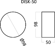 Гипсовая 3д панель Artpole Elementary Disk-50 E-0020 98x98 мм-4