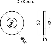 Гипсовая 3д панель Artpole Elementary Disk-zero E-0015 98x98 мм-4