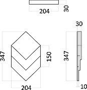 Гипсовая 3д панель Artpole Elementary Grand E-0140 204x347 мм-4