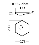 Гипсовая 3д панель Artpole Elementary Heksa-dots E-0006 173x200 мм-5