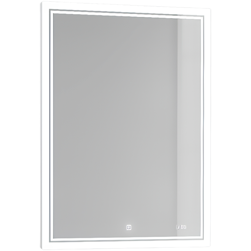 зеркальный шкаф aquaton амели 60 см антрацит Зеркальный шкаф Jorno Slide 60 Sli.03.60/A с подсветкой с сенсорным выключателем и часами