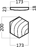 Гипсовая 3д панель Artpole Elementary Heksa-drip E-0009 173x200 мм-6