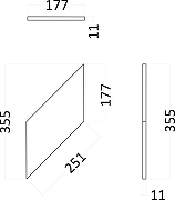 Гипсовая 3д панель Artpole Elementary Kolos 1 E-0164 177x355 мм-6