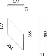 Гипсовая 3д панель Artpole Elementary Kolos 2 E-0165 177x355 мм-6