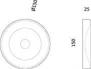 Гипсовая 3д панель Artpole Elementary Luna E-0059 150x150 мм-5