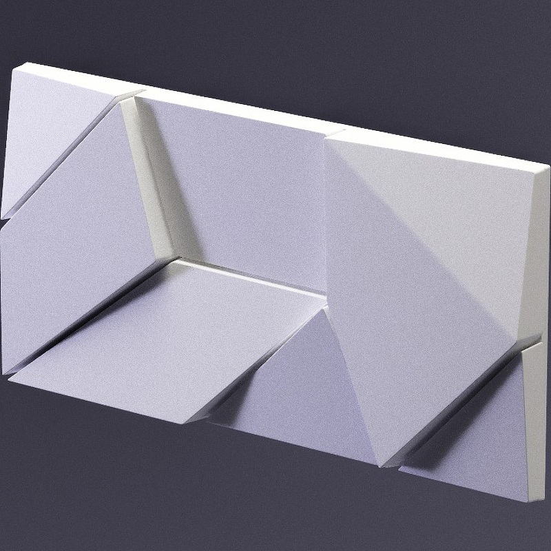 цена Гипсовая 3д панель Artpole Elementary Origami E-0001 127x257 мм