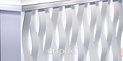 Гипсовая 3д панель Artpole Elementary Surf M-0070 201x1008 мм-2