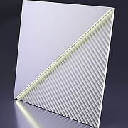 Гипсовая 3д панель Artpole Platinum Fields Led GD-0008-6 глянцевая холодный свет 600x600 мм