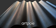 Гипсовая 3д панель Artpole Platinum Wave GM-0073 глянцевая 600x600 мм-1