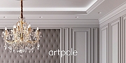 Гипсовая 3д панель Artpole Platinum Aristocrate MM-0043 матовая 600x600 мм-4