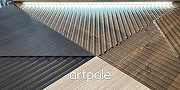 Гипсовая 3д панель Artpole Platinum Fields Led MD-0008-6 матовая холодный свет 600x600 мм-3