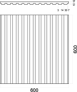 Гипсовая 3д панель Artpole Platinum Vector MM-0055 матовая 600x600 мм-5