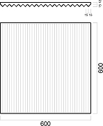 Гипсовая 3д панель Artpole Platinum Zigzag MM-0069 матовая 600x600 мм-4