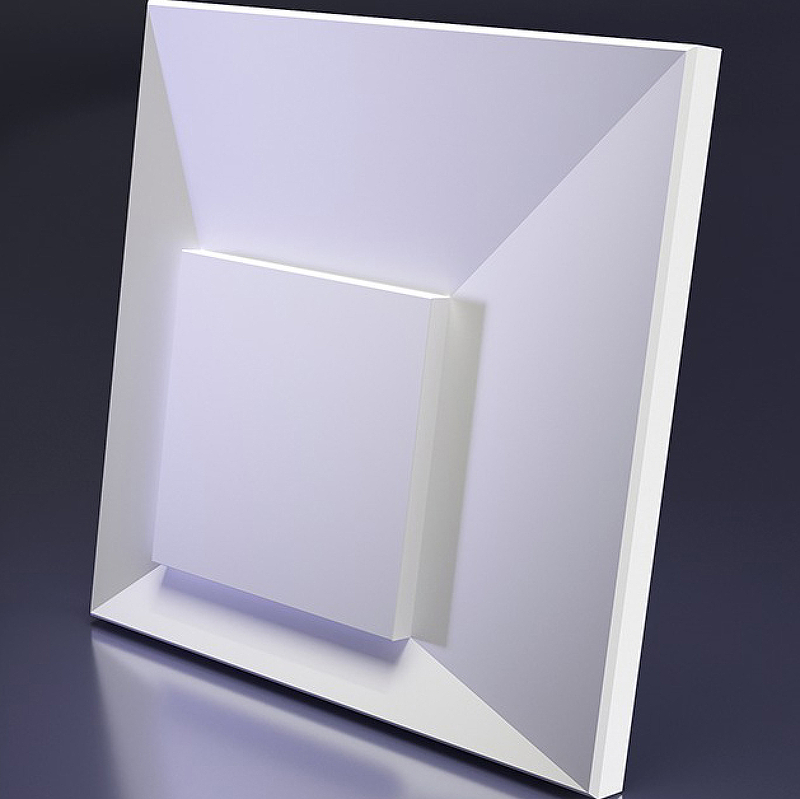 Гипсовая 3д панель Artpole Platinum Malevich SM-0075 патина/софттач 600x600 мм