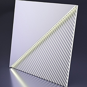 Гипсовая 3д панель Artpole Fields Led D-0008-5 нейтральный свет 600x600 мм