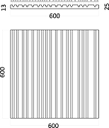 Гипсовая 3д панель Artpole Barcode M-0054 600x600 мм-5