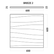 Гипсовая 3д панель Artpole Breeze-2 D-0005-2 600x600 мм-3