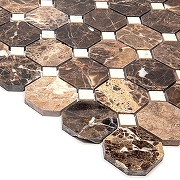Каменная мозаика Natural Octagon 7M022+7M030-BP 30,5x30,5 см-1