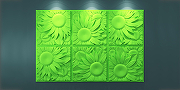 Гипсовая 3д панель Artpole Sunflower M-0046 500x500 мм-3