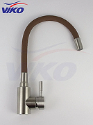 Смеситель для кухни Viko V-4458 Нержавеющая сталь Коричневый-5