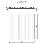 Гипсовая 3д панель Artpole Zebrano M-0053 600x600 мм-5