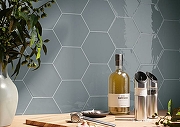 Керамическая плитка Cifre Kane Hexagon Grey 16х18 см-1