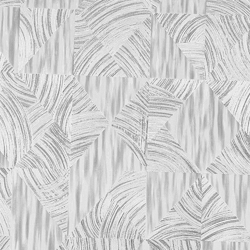 Обои Solo Anemone 168546-22 Винил на флизелине (1,06*10,05) Белый/Серый, Геометрия фото