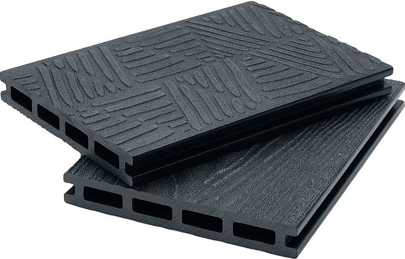 Террасная доска из ДПК Polivan Denpasar 3D+3D New Черный 2900x140x20 мм террасная доска из дпк polivan denpasar 3d вельвет песочный 2900x140x20 мм