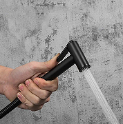 Гигиенический душ со смесителем Gappo G7290-6 с термостатом Черный матовый-6