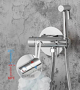 Гигиенический душ со смесителем Gappo G7290 с термостатом Хром-10