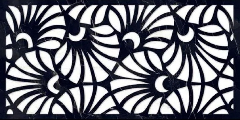 Керамогранит Art Ceramic Mira Black Decore 60х120 см