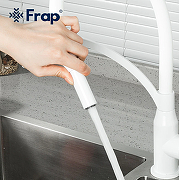 Смеситель для кухни Frap F4552-8 Белый-8