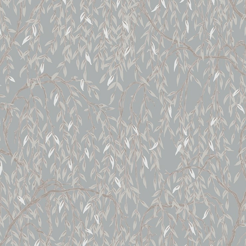 Обои Hygge Nature Hg38 008 Флизелин (1*10,05) Серый/Бежевый/Коричневый, Листья