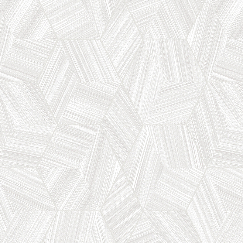 Обои AdaWall Octagon 1211-4 Винил на флизелине (1,06*10,05) Белый/Серый, Геометрия