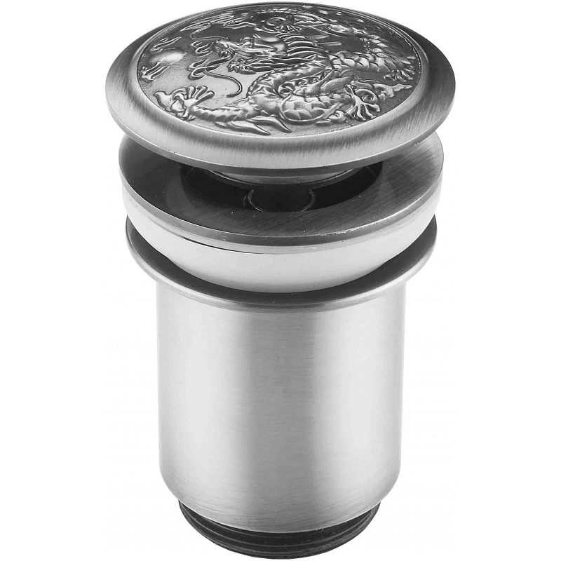 Донный клапан ZorG Antic AZR 1 SL click-clack Серебро держатель ручного душа zorg antic azr g1 sl серебро