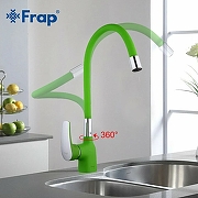 Смеситель для кухни Frap F4453-05 Зеленый-7
