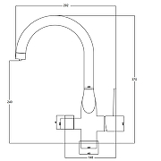 Смеситель для кухни ZorG Steel Hammer SH 910 BRONZE Бронза-1